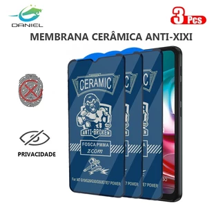 Película Kit 3 Premium Cerâmic Fosca Privacy MOTO G84 G82 G72 G60 G54 G14 G13 G10 G9 Série Modelo À prova de explosão film