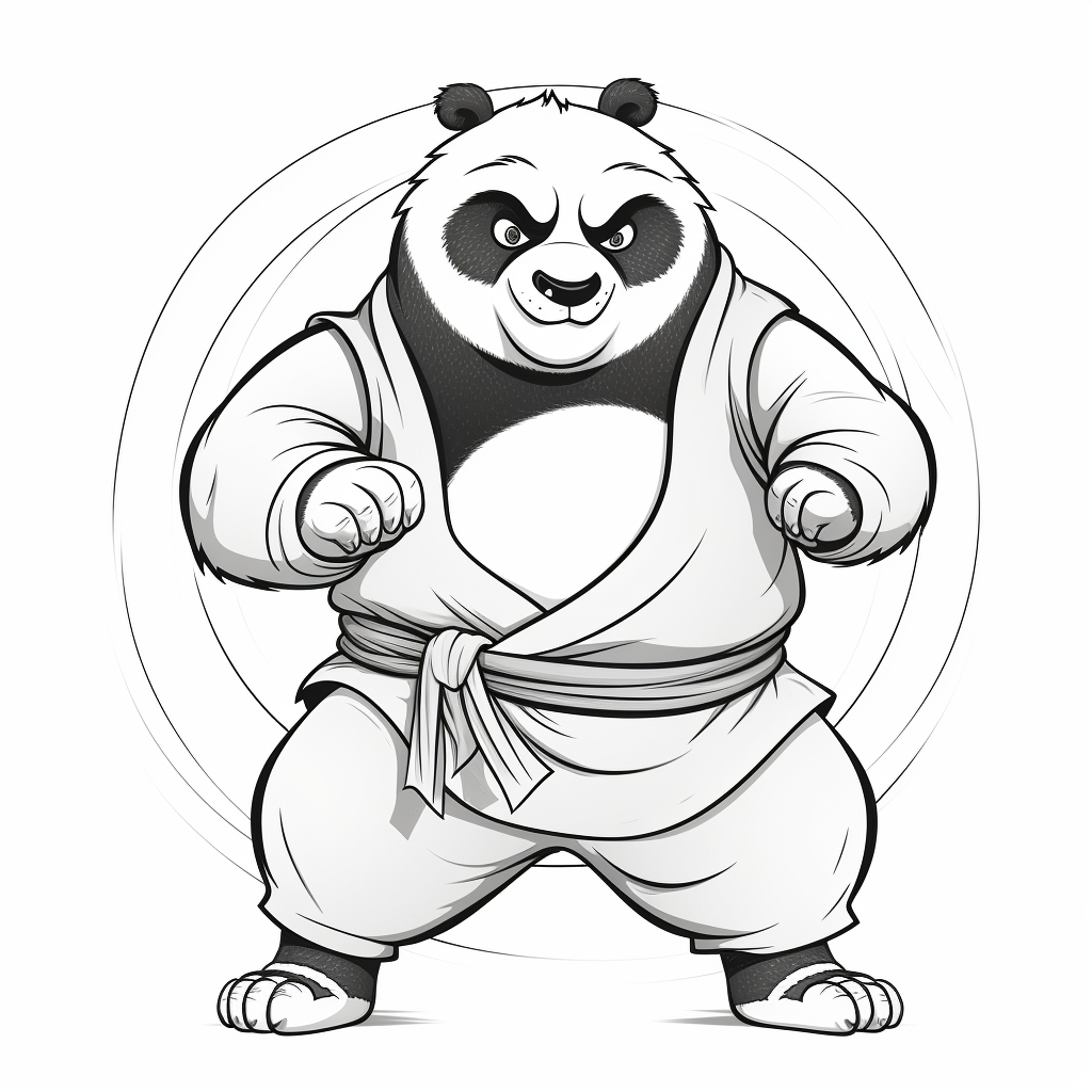 desenho para colorir panda