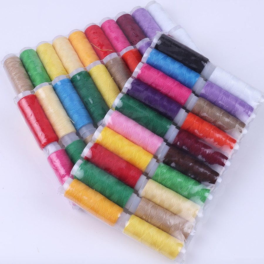 Kit 20 Unidades de Linhas Coloridas Para costuras Em Poliéster