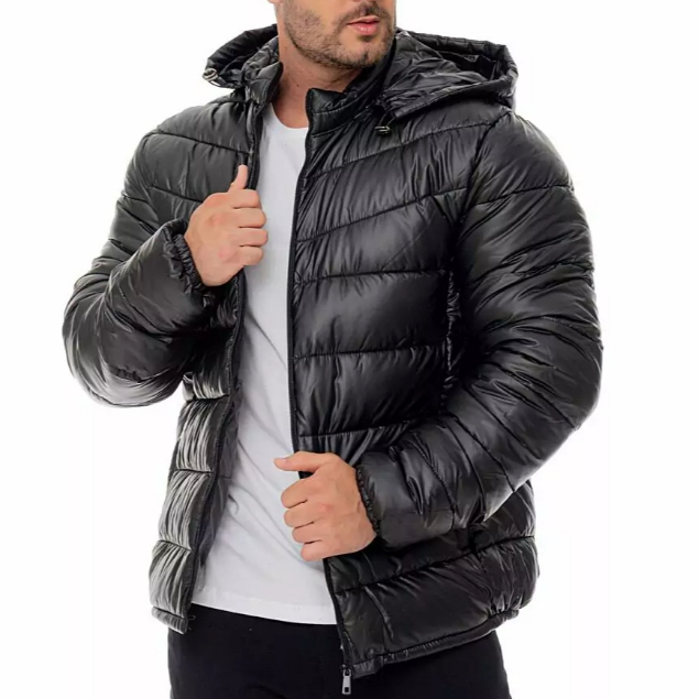 Jaqueta Preta Casaco Bobojaco Plus Size Masculino Conforto Qualidade Premium Inverno