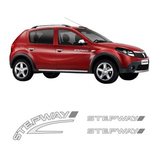Kit 3 Adesivo Faixa Renault Sandero Stepway 2009 2010 2011