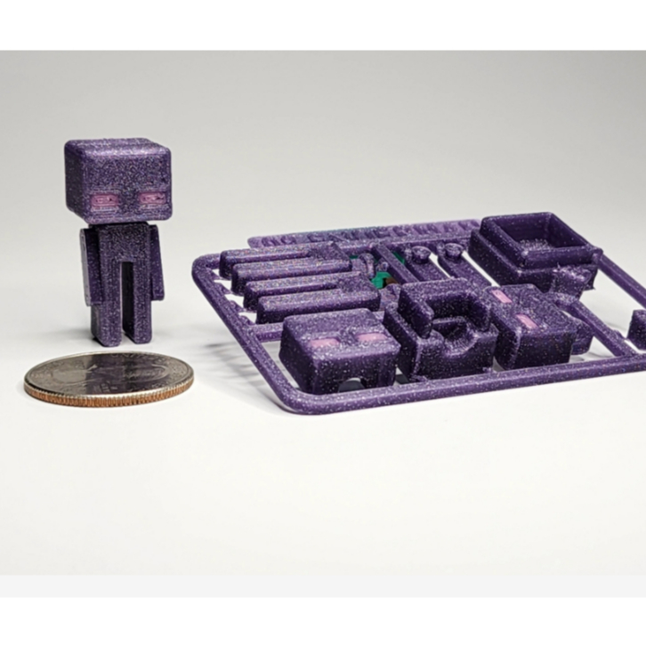 Minecraft Enderman Mini Figure Kit/Keychain Chaveiro Miniatura Figura Boneco Montavel Articulado