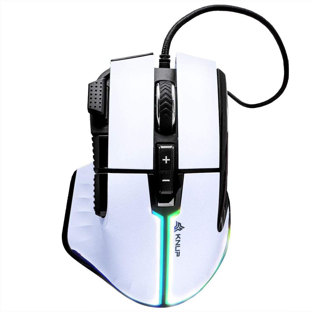 Mouse Óptico Gamer Led RGB 7200DPI 9 Botões Duble Click 60IPS Com Fio USB Computador Notebook Tablet