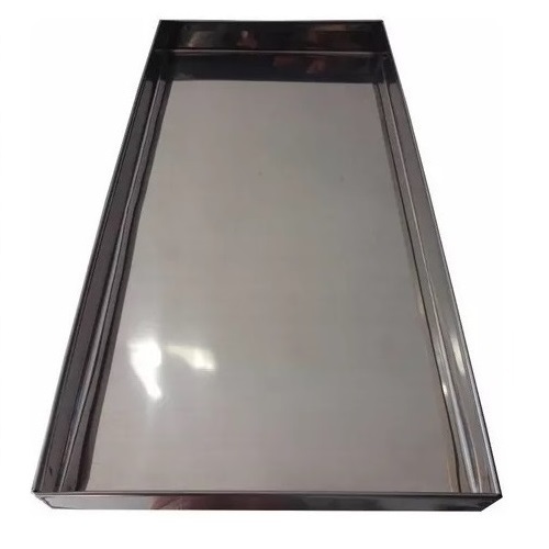 Bandejas Em Inox Para Estufas De Salgados 21x42x02cm