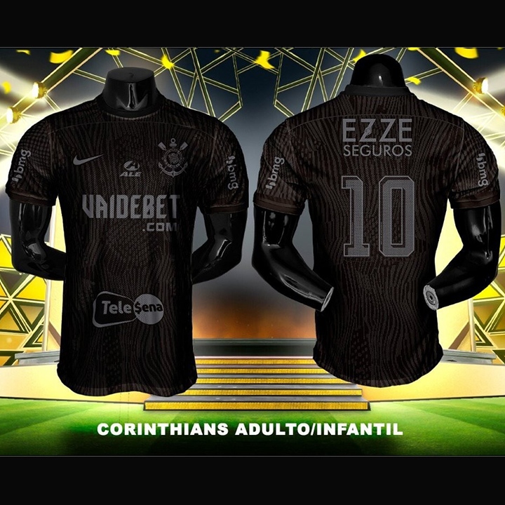 Nova camisa do Corinthians II BLACK 24/25