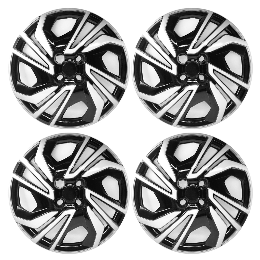 Calota Aro 15 Compatível Onix 2020/24 Black Silver