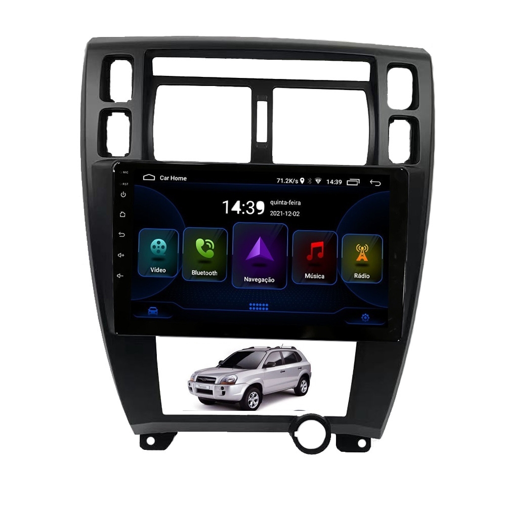 Multimidia Hyundai Tucson 2006-2013 10 Pol Android GPS