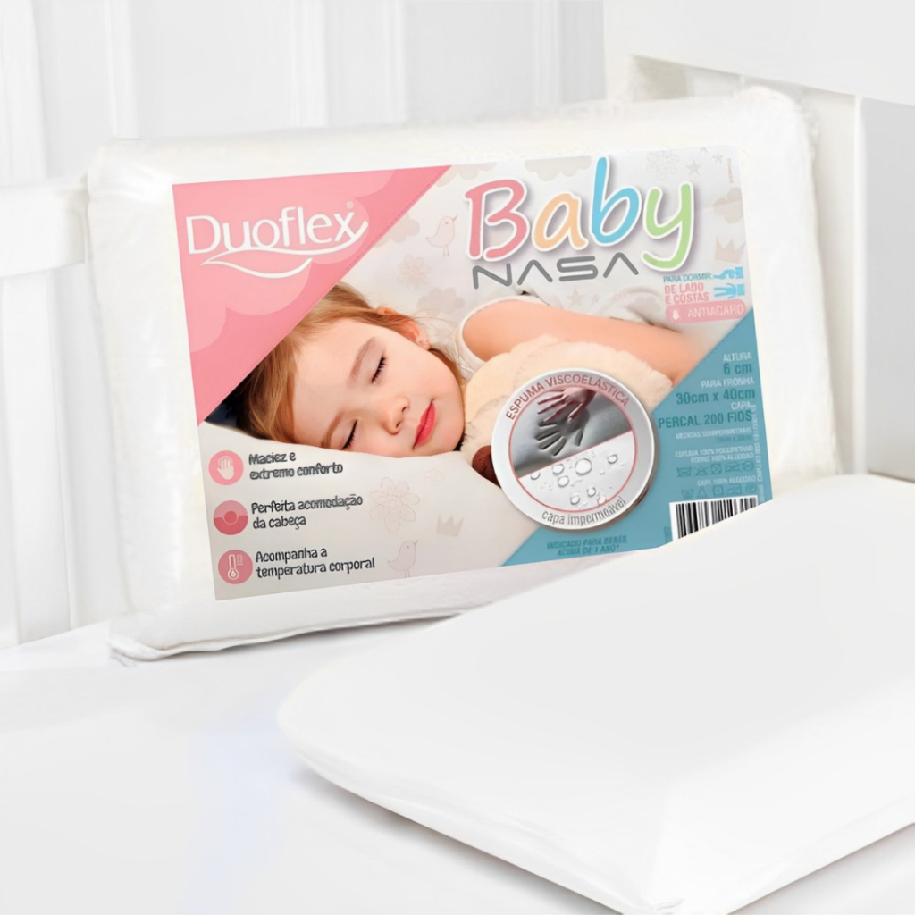 Travesseiro Baby NASA - Acima de 1 Ano de Idade - DUOFLEX | Shopee Brasil