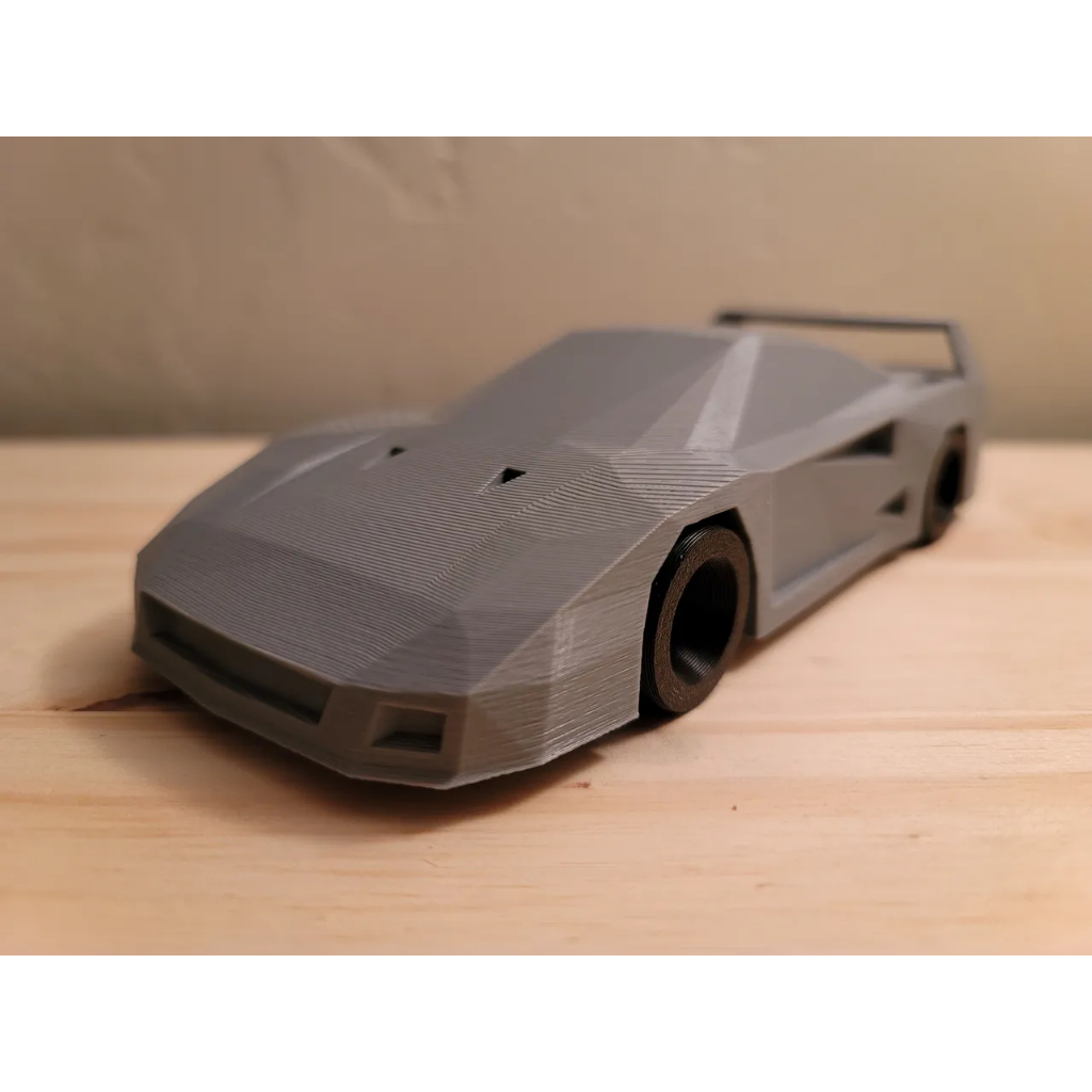 Miniatura Carro Ferrari F40 Low Poly Geométrico