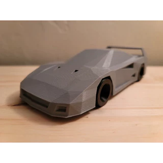 Miniatura Carro Ferrari F40 Low Poly Geométrico