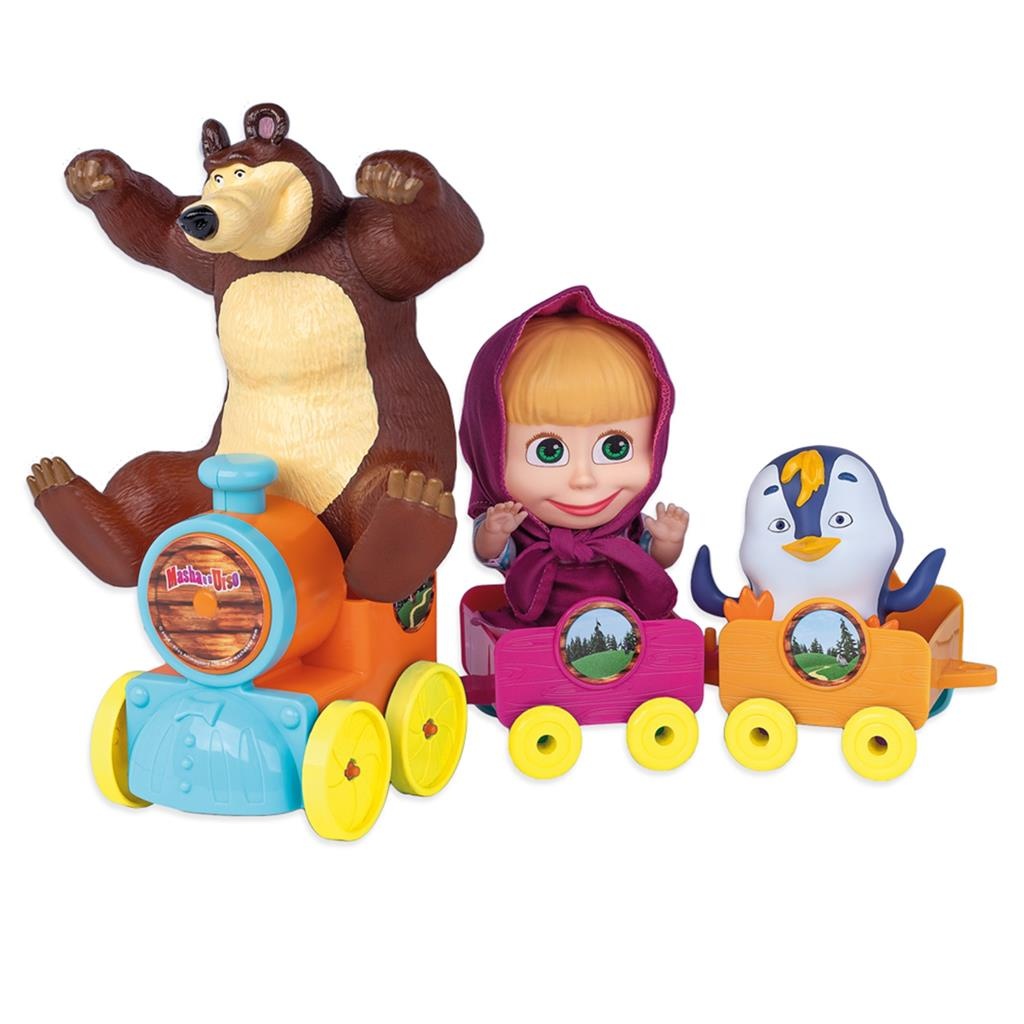 Trenzinho Da Masha E O Urso Boneca Masha Urso Cotiplas Brinquedos ...