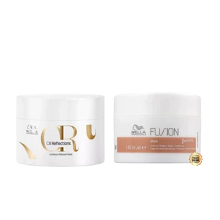 Kit Cronograma Wella Máscaras Fusion + Oil Reflections -150g