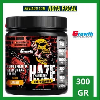Pré Treino Haze Hardcore Growth 300g Original