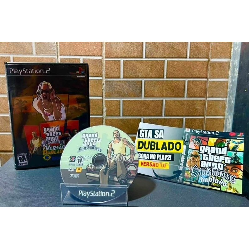 Grand Theft Auto San Andreas ( GTA ) PS2 jogo | Shopee Brasil