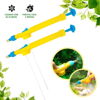 Pulverizador Manual Para Garrafa Pet Universal Borrifador Bico Regulavel Pressao Regador Plantas Regula Aplicador Veneno Fritz