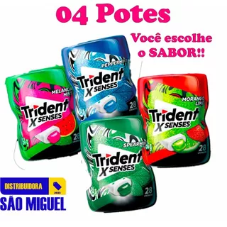 Trident X Senses Garrafa Mint Hortelã Menta Melancia Mondelez