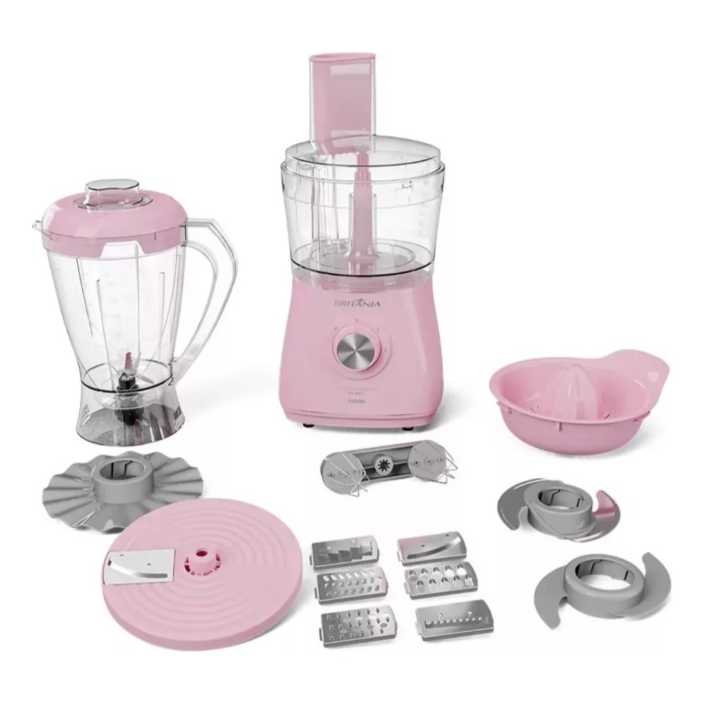Multiprocessador De Alimentos Rosa Pink Lovers 220v | Shopee Brasil