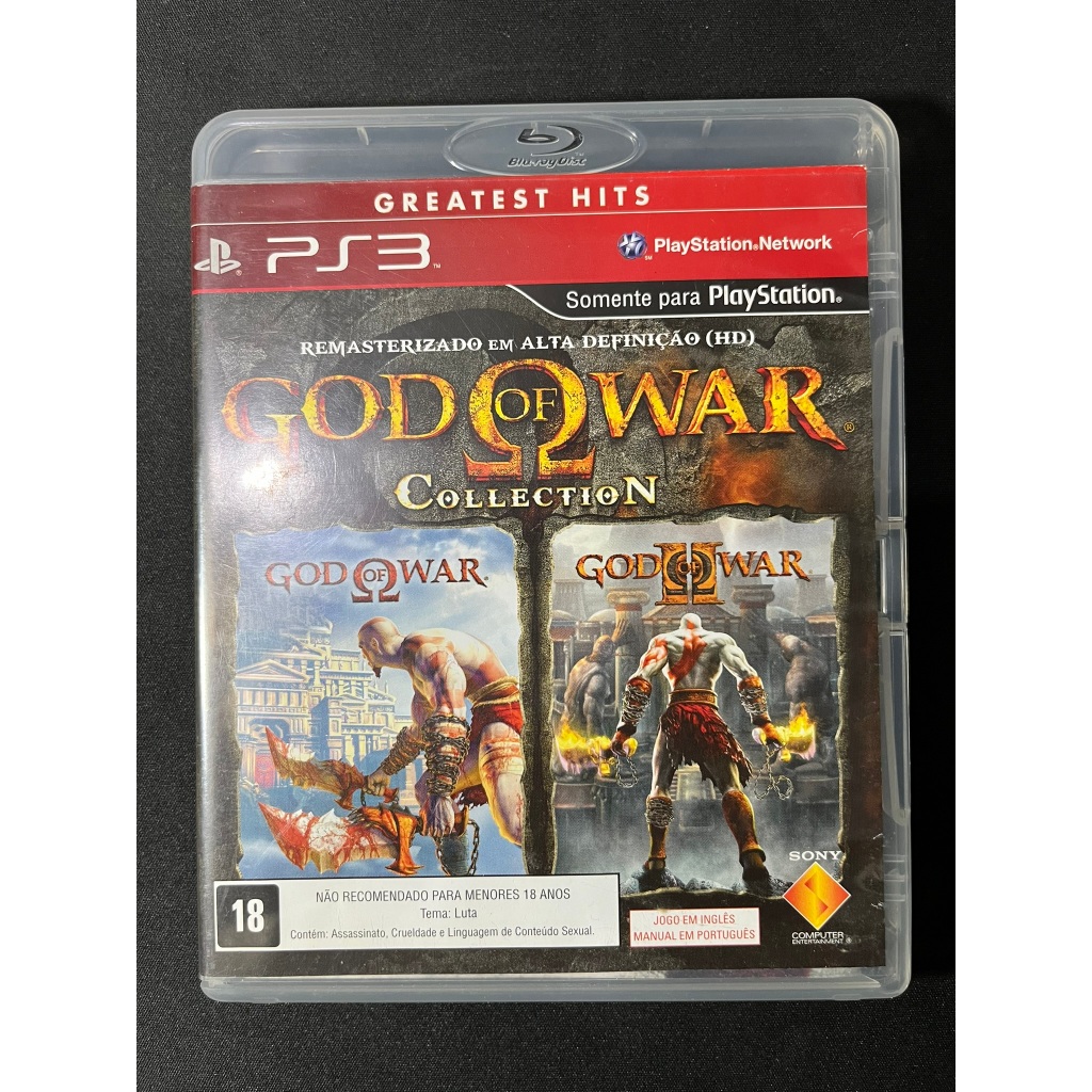 GOD OF WAR COLLECTION PS3 MÍDIA FÍSICA