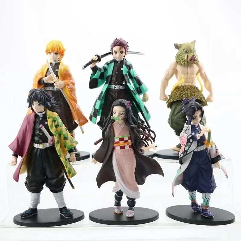 Figure Nezuko Tanjiro Inosuke Mitsuri Rengoku Akaza Shinobu Giyuu Zenitsu-Demon Slayer