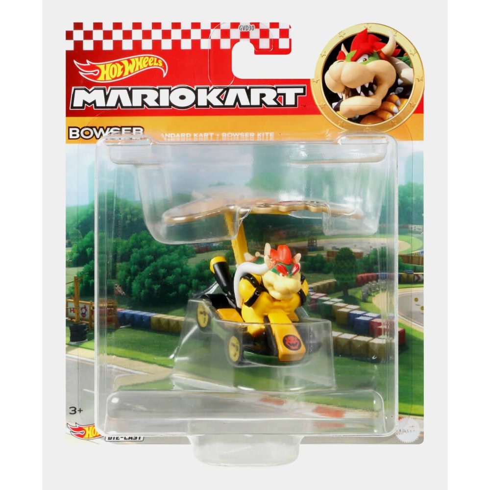 Hot Wheels Mario Kart : Bowser Standard Kart and Bowser Kite (Die-cast 1/64). Abram caminho para Bowser!