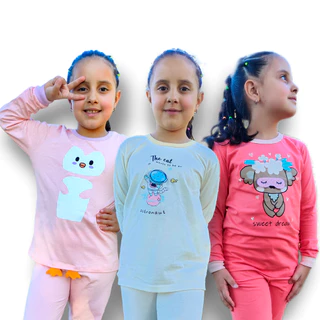 Kit Infantil 3 Pijamas Feminino Masculino Meninas e Meninos Interativo Para Crianças Divertido Antialérgico Aconchegante Inverno