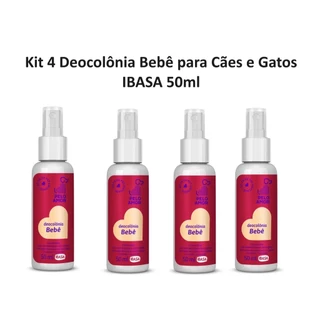 Kit 4 Deocolônia Ibasa Fragrância Bebê 50ml