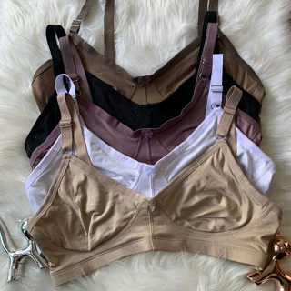 Rosalê Lingerie Kit com 5 Soutien Fafá Reforçado microfibra Cores básicas linha Gold