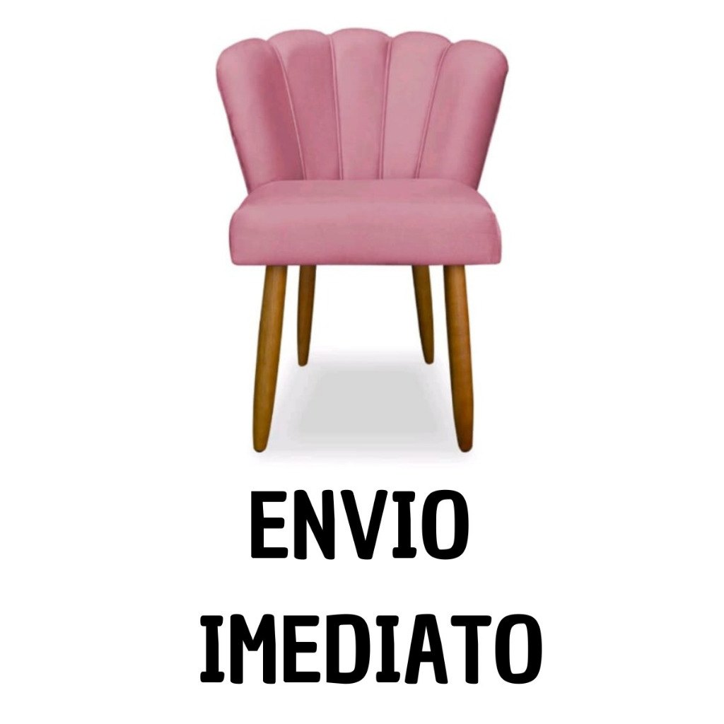 Cadeira Pétala Veludo Rose Para Escritório, Salão de Beleza e outros