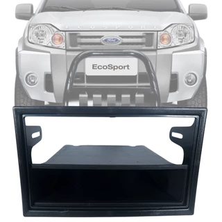 Moldura Painel Som 1 E 2 Din 7 Polegadas Ford Ecosport 2003 2004 2005 2006 2007 2008 2009 2010 2011 2012