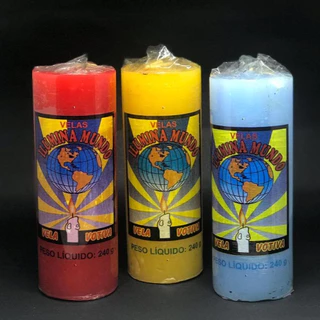 Kit com 15 Velas Votivas 240g COLORIDAS - Ilumina Mundo
