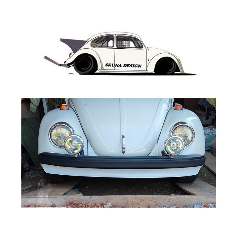 Spoiler Fusca Dianteiro - Aerofoiler personalizado - Spoiler Skuna ...