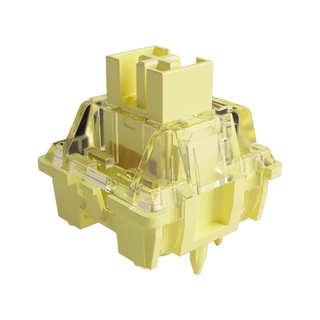 Switch Akko Cream Yellow Pro 5 Pinos melhor estabilidade 50gf linear