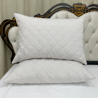 Kit com 2 Capas Protetoras Para Travesseiro Fronha Matelada 70x50 2 Lados Com Zíper Super Macia