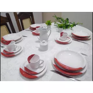 Aparelho de jantar Louças de cerâmica pratos e xícaras 20 peças completo ENVIO IMEDIADO