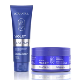 Kit Violet Platinum Shampoo 240 ml + Máscara 240 g Lowell