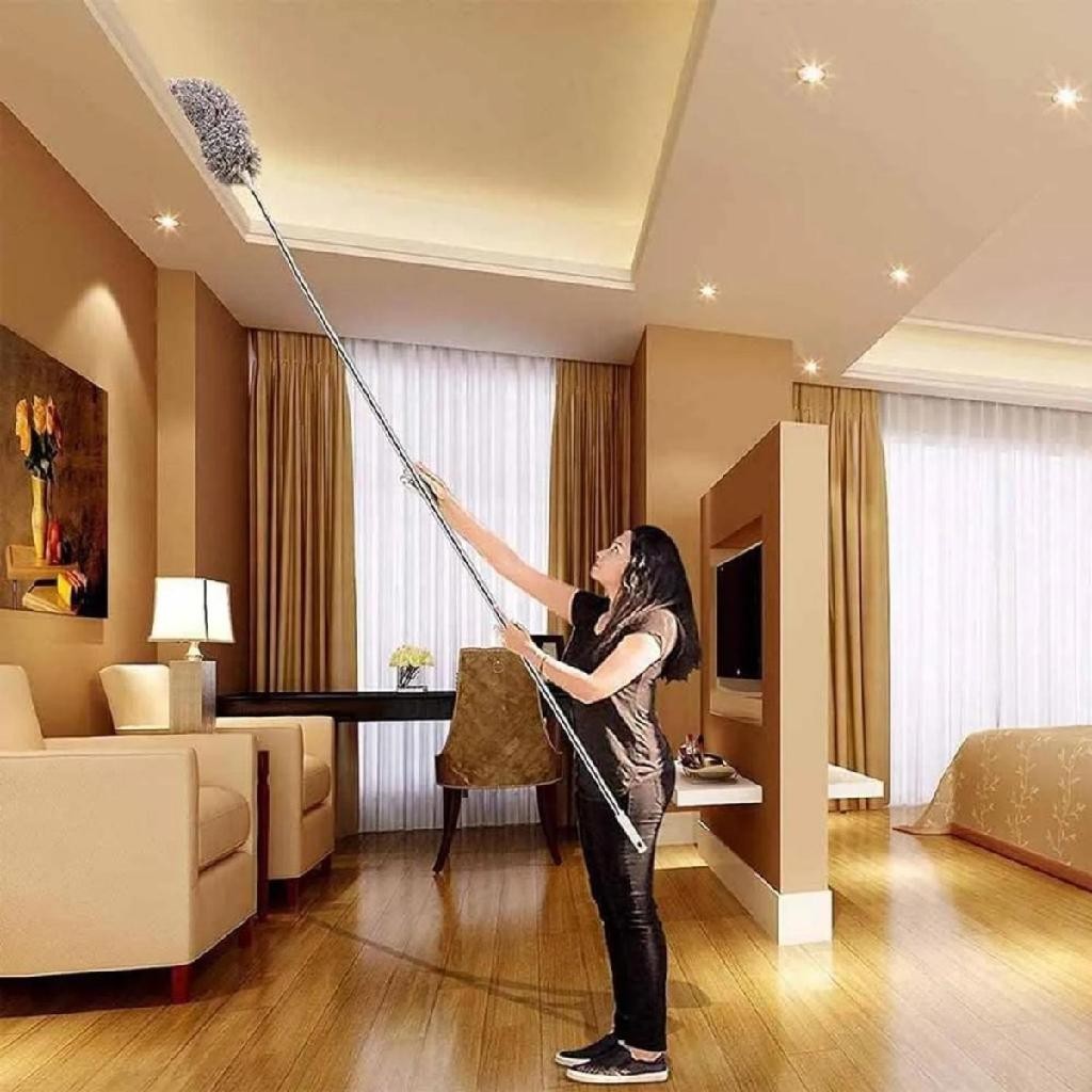 Espanador 280 Centímetros Ajustável Telescópica Dobra Duster/Casa Telhado Aranha Teia Teto Cama Mesa Cleaner/Escova De Limpeza De Poeira