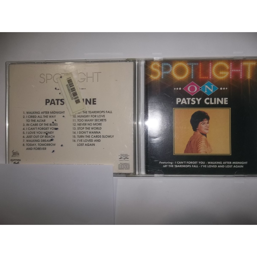 cd spotlight on patsy cline | Shopee Brasil