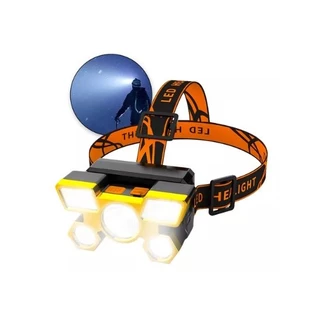 Lanterna Led Recarregavel De Cabeça 4 ou 5 Modos Premium E Strobo