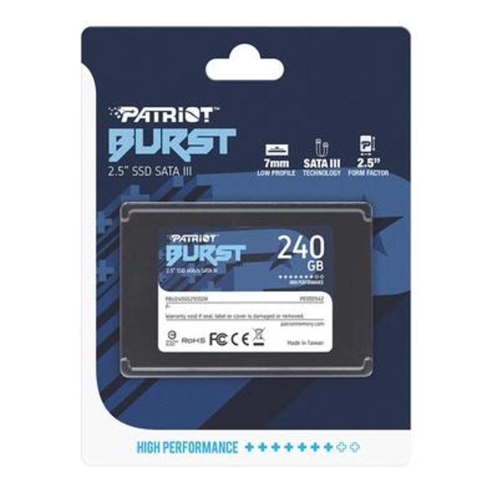 SSD PATRIOT BURST 240GB 2,5" SATA 3 - PBE240GS25SSDR