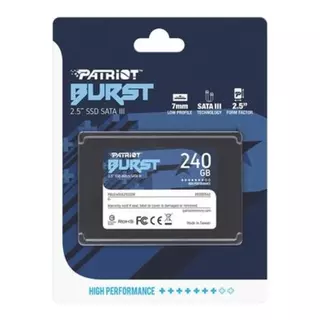 SSD PATRIOT BURST 240GB 2,5" SATA 3 - PBE240GS25SSDR