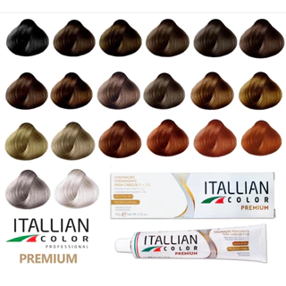 Coloração Capilar Permanente Itallian Color Premium Tubo de 60g | Escolha a Tonalidade