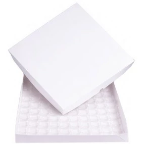 kit Caixa Para Transporte 100 Doces Com Berço Branca - Doces Gourmet Fast food e Festas 5 unidades