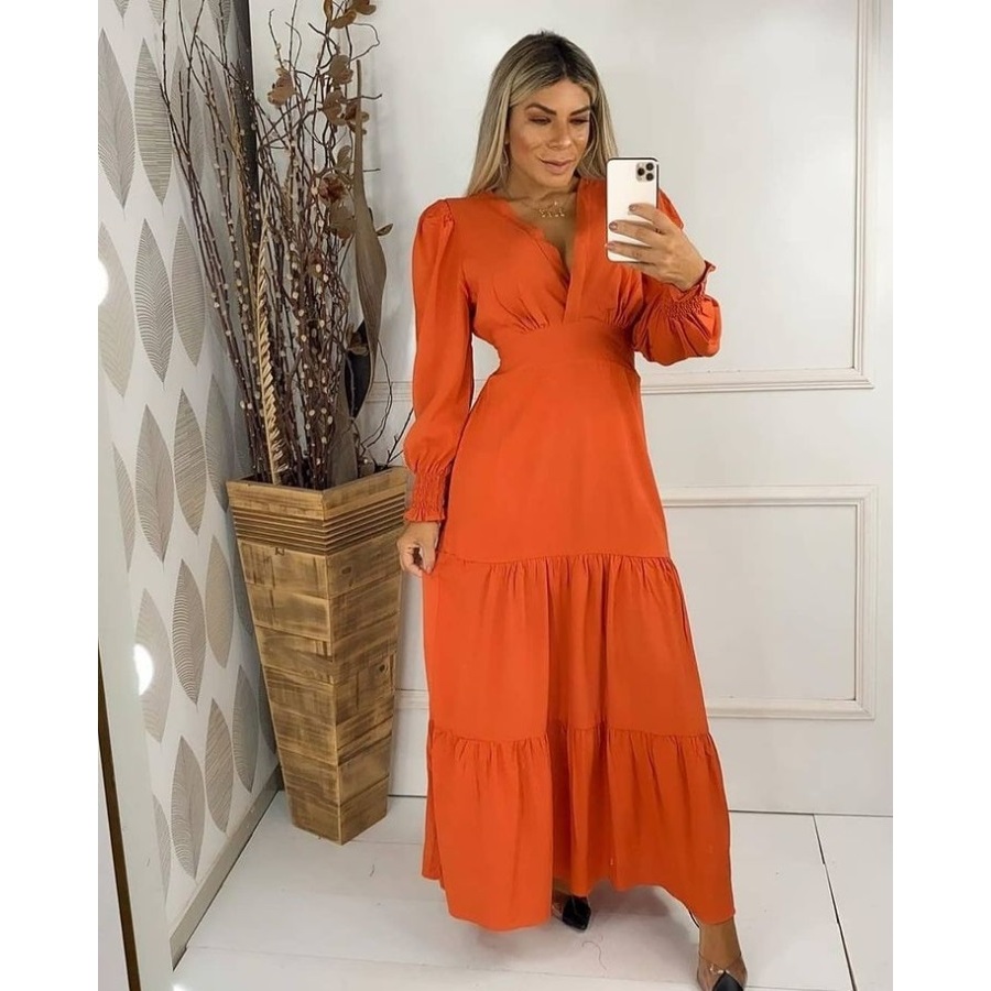 Vestido Manga Longa Vermelho na Black Friday 2025 | BuscaProdutos