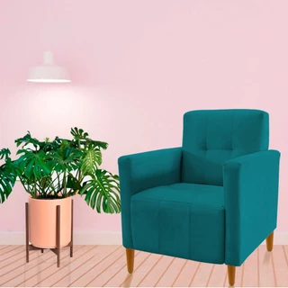 Poltrona Sofa Visammer Para Quarto Amamentação Sala Estar Salão de Beleza Clinica Confortavel