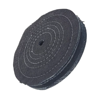 Roda De Pano Polimento Espelhado Jeans Costurado 150mm