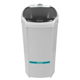 Lavadora Semiautomática 10Kg Lavamax Maquina De Lavar Roupas Suggar Branco 127V ou 220v