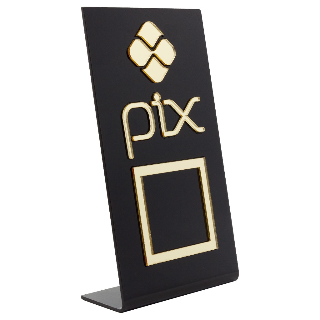 Display Placa QR Code Pix em acrilico | Shopee Brasil