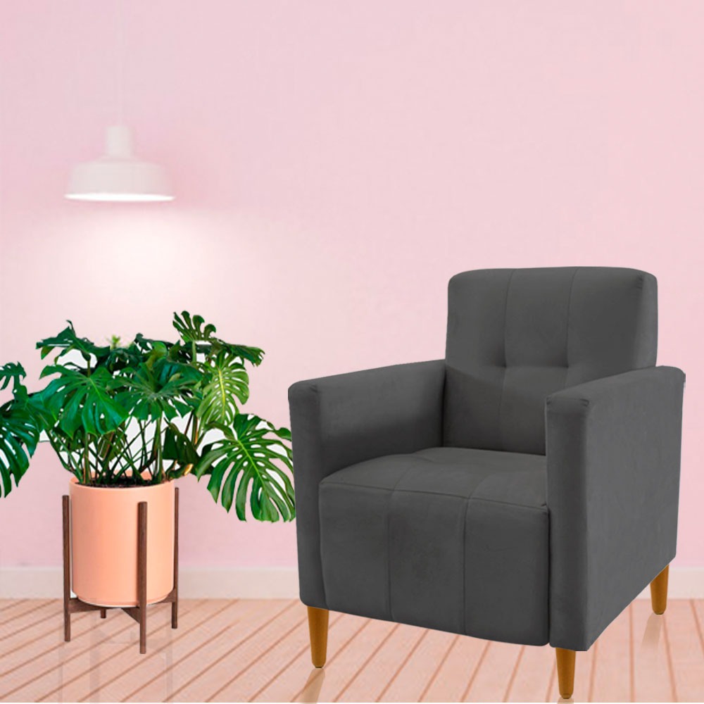 Poltrona Para Sala Visammer de Luxo Muito Confortavel Macias Varias Cores Perfeita Para Leitura Amamentação