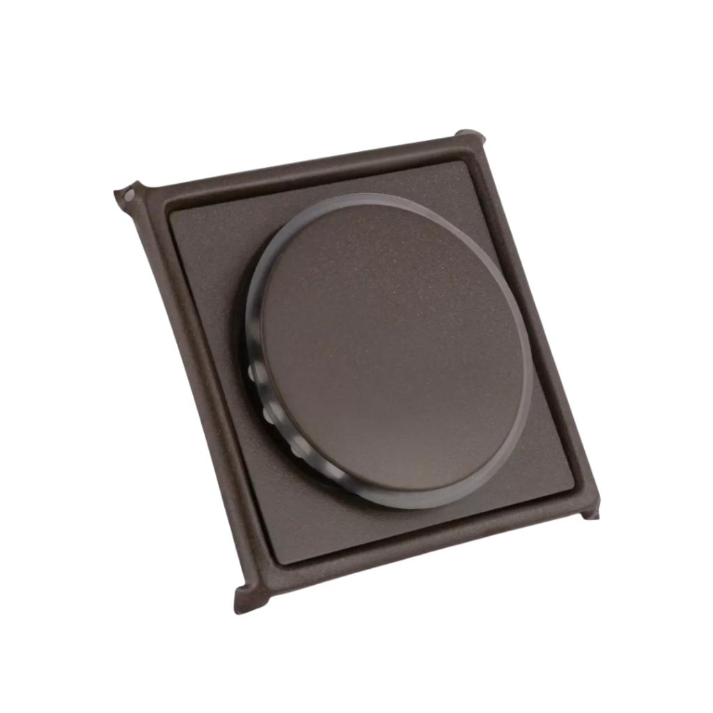 Ralo Click Inteligente Em Inox + Porta Ralo 10x10 cm Corten