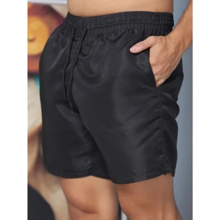 Short bermuda masculina academia alta elasticidade tactel lisa